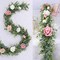 DearHouse 4 Pack Faux Eucalyptus Garland Plant, Artificial Vines Hanging Eucalyptus Leaves Greenery Garland for Wedding Backdrop Arch Wall Decor, 6 Feet/pcs UV Protected Indoor Outdoor